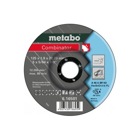 Disco da taglio METABO 125x1,9x22,23 Inox 616501000