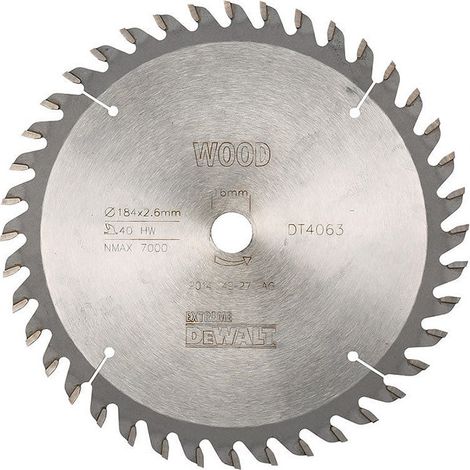 Lame de scie circulaire portative DEWALT Extreme Workshop 184x16mm
