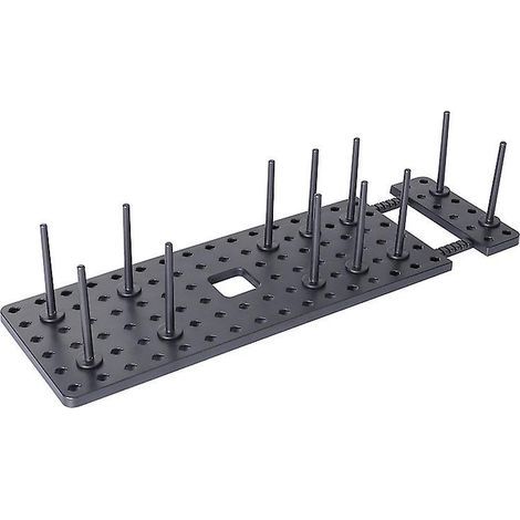 Organisateur de tiroir de cuisine extensible avec panneau perforé. tapis antidérapant et 12 crochets. panneau télescopique neuf (1/5)