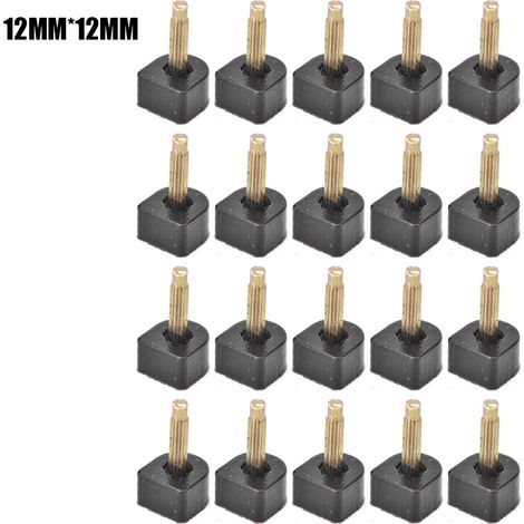 Embouts De Talon En U - 12Mm X 12Mm Tpu Noir - Réparation Talons Hauts - Kit De 20 Pièces (1/5)