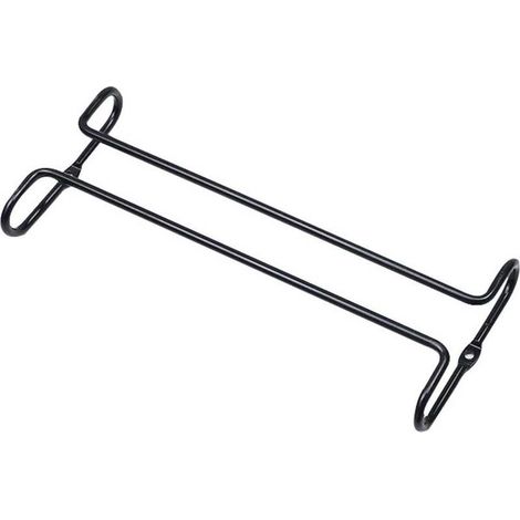 (1 pièce) Porte verres à vin noir en fil métallique, support suspendu pour verres à vin à placer sous un meuble, étagère, porte verres à pied, organisateur de rangement pour verres à pied, meuble de (1/4)
