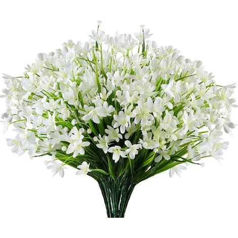 Bouquet Fleurs Artificielles - Résistant UV - Pour Jardin Porche Jardinière - Extérieur Intérieur - 1 Pièce (1/5)