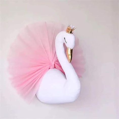 Blue Dream Tête de cygne en gaze 3D ,Hauteur 40cm longueur 30cm (1/5)