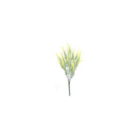 Lot de 6 fleurs artificielles de lavande jaune, Décoration ensoleillée et joyeuse, Tiges flexibles en acier, Ambiance provençale, Cadeau lumineux, Pour maison, bureau, mariage estival, décoration prin (1/5)