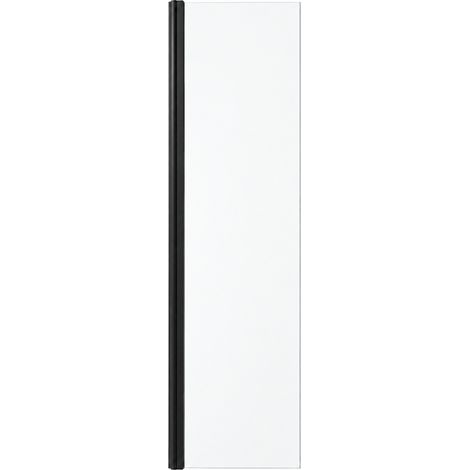 OTITEC Déflecteur douche PRAIA 30 x 200 cm noir verre transparent 6 mm (1/3)