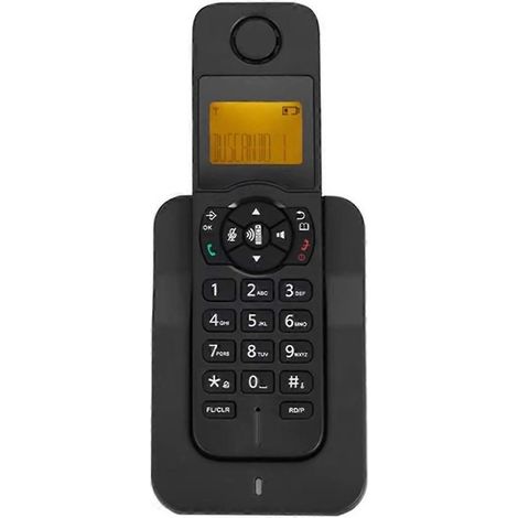 Téléphone sans fil D1005, appels mains libres, identification de l'appelant, prise européenne (1/5)