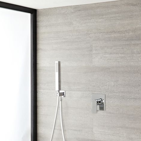 Harting - Mitigeur de Douche Mécanique Moderne avec Douchette - Chromé