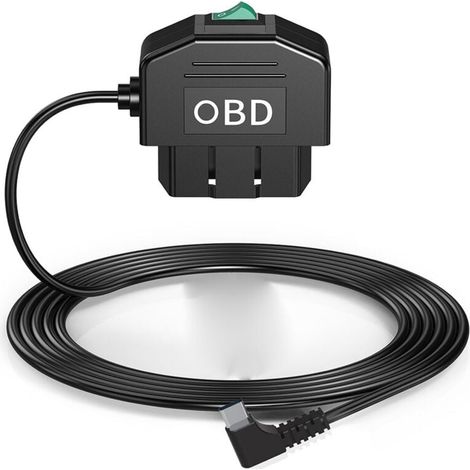 Kit Câblage OBD Caméra Tableau de Bord USB Type C avec Alimentation 12-24V à 5V 3A (1/4)