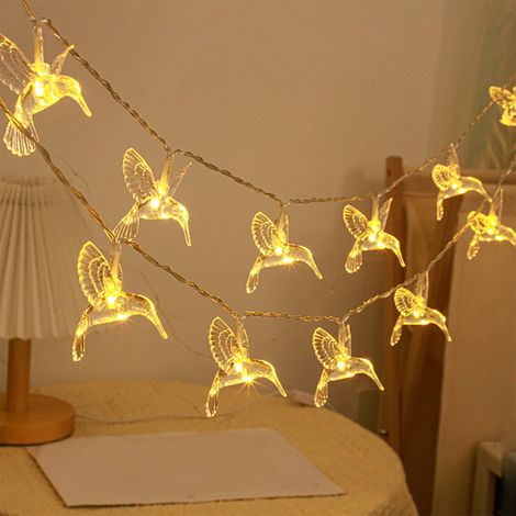 Guirlande Lumineuse - 1,5 M - LED Blanc - Pour Intérieur Et Extérieur - Décoration Fêtes Mariages Jardins - 1 Pièce (1/5)