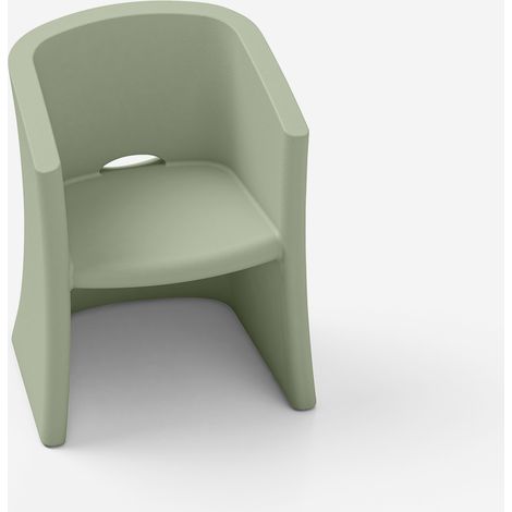 Poltrona da giardino in polietilene arredo esterno Breeze - Verde