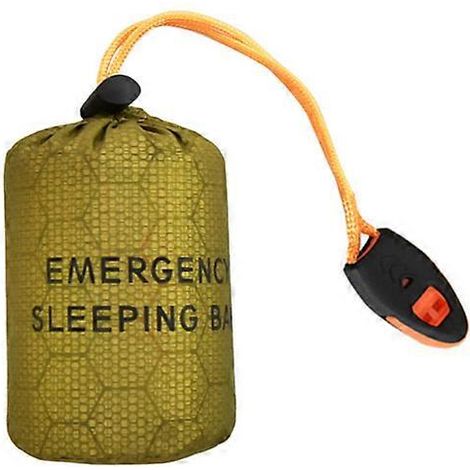 Sac de couchage d'urgence pour le camping en extérieur, thermos, portable et étanche, équipement de survie pour la randonnée et le camping en plein air