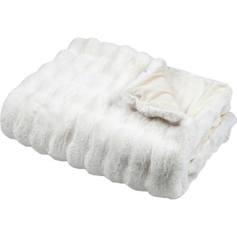 Plaid Stoff Nebraska natur 130x150cm - Stoff
