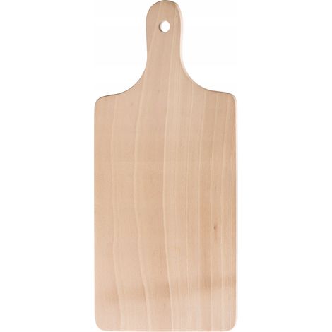 KADAX Schneidebrett aus Holz, Frühstücksbrett, Küchenbrett für Brot 26 x 16 cm