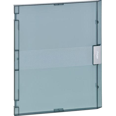 Porte transparente pour coffret vega largeur 18 modules hauteur 2 rangées HAGER VZ218T