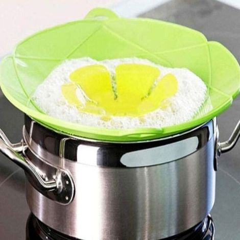 Housse Anti-débordement - Couvercle En Silicone Alimentaire - Pour Casserole Poêle Bol - Résistant Haute Température - 1 Pièce (1/4)