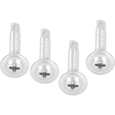 50 Vis autoperceuses en acier inoxydable 304, tête fraisée avec rondelle intégrée, M4.8x32, lot de 50 pour fixations durables (1/5)
