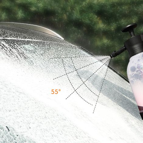 Pistolet à mousse lavage auto, canon à mousse réglable pression eau et dosage savon, adaptable à tout tuyau de jardin (1/3)