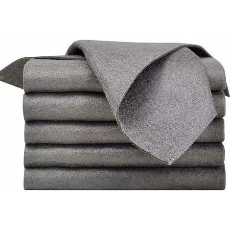 ZVD 5 chiffons magiques de nettoyage, chiffons magiques de nettoyage de vitres de voiture, outil épaissi et très absorbant pour les vitres de voiture, maison, cuisine, salle de bain (1/4)
