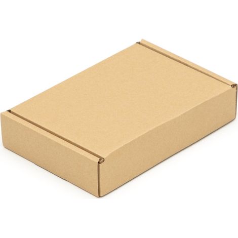 50 Faltschachteln 240 x 170 x 50 mm Post Versandkartons Wellpappe Kartons braun (1/4)