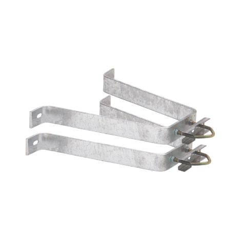 HDSAT PAIRE D'ETRIERS Fixation Murale Déport 30 cm mat antenne tv tnt sat