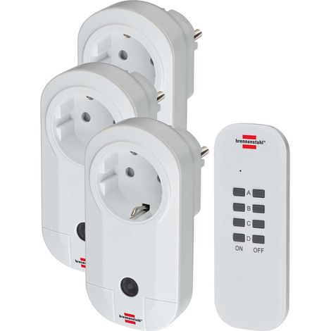 Brennenstuhl RC CE1 3001 1507040 Funk Steckdosen-Set 4teilig Innenbereich 1000 W (1/5)