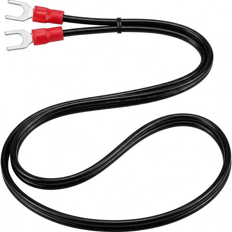 Câble de Masse, Cable Platine Prise 12V en Cuivre et Nylon, Fil de Terre Platine Vinyle de 2m, Câble Phono et Câble de Terre à Cartouche Magnétique pour Éliminer Le Bourdonnement Phonographe (1/5)