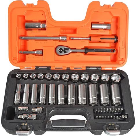 Bahco Socket Set of 53 Metric 1/4in & 3/8in Deep Drive Long BAHS330L S330L