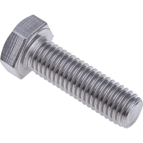 Vis à tête hexagonale, Acier Inoxydable A2 304 Brut, M12 x 40mm ( Prix pour Sachet de 25 )