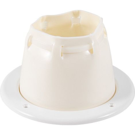 Gaine de câble en nylon noir, diamètre intérieur de 2,4 pouces, gaine de câble en PVC à extrémité ouverte pour matériel marin, yacht et camping-car - blanc - accessoires marins. (1/4)