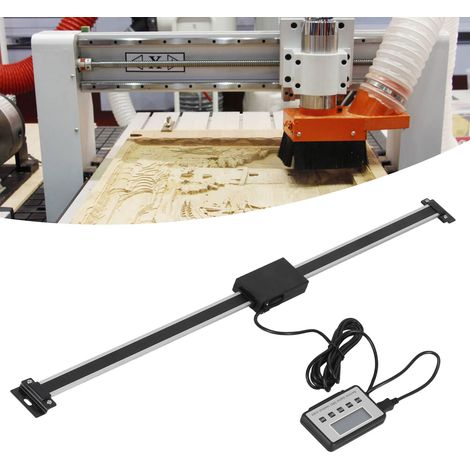 Quadratische, umgekehrte Graviermaschine, elektrische Holzfräsmaschine, Holzbearbeitung, multifunktionales digitales Lineal für horizontale und vertikale Anwendungen, 0–500 mm Werkzeugmaschinen-Wegsen (1/5)