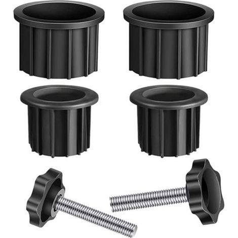 BelleRise - Adaptateur de parasol, réducteur de base de parasol, kit de bouchon à œillet de couvercle, pièces de rechange pour base de parasol (1/4)