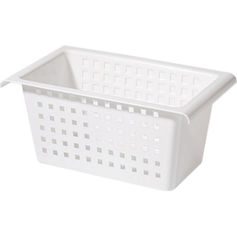 Panier de rangement pour tringle extensible sous évier, organisateur en plastique PP pour placard suspendu, armoire, cuisine (1/5)