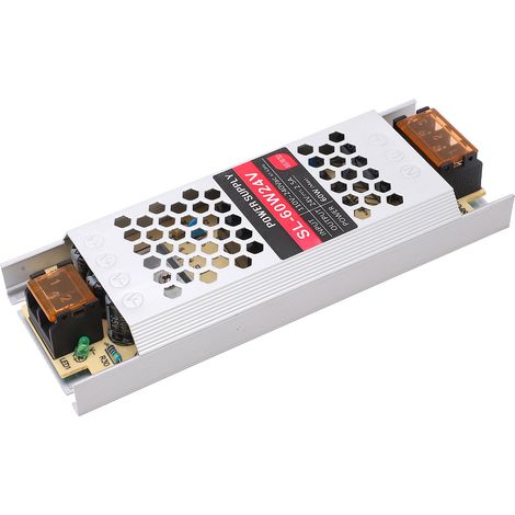 Alimentation LED, régulateur à découpage, adaptateur, ruban LED ultra-fin, transformateur pour caisson lumineux, 60 W, 24 V, 2,5 A (1/5)