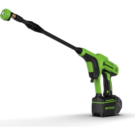 Hidrolimpiadora GREENWORKS 24V - 24 bares - Sin batería ni cargador - G24PW