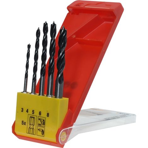 KWB 513900 JUEGO DE 5 BROCAS PARA MADERA EN CAJA DE 3 8 MM (1/4)