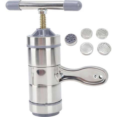 Presse à pâtes, machine manuelle à fabriquer des nouilles, presse manuelle en acier inoxydable pour la cuisine et la maison (1/5)