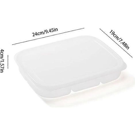 Boîte hermétique à 6 compartiments avec fermeture, idéale pour le rangement de la cuisine et du plan de travail.-AquaForge (1/5)
