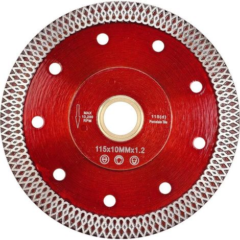 Lame diamantée ultra-hachée Casaverde 4,5 pouces pour la découpe de carreaux de porcelaine et de marbre (1/5)