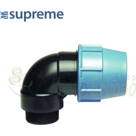 S130025100 - Coude à 90 degrés de compression de 25 mm x 1"