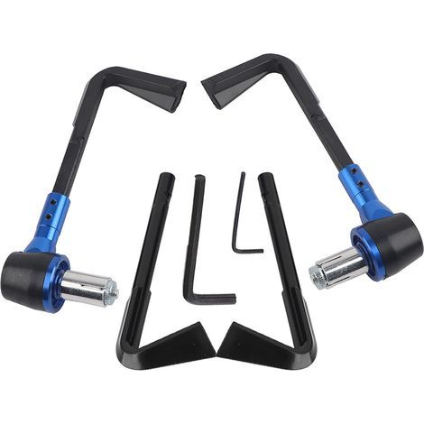 CNC-gefräste Motorrad-Lenkerschützer, Bremshebelschützer, Motorrad-Lenkerschützer (blau) (1/5)
