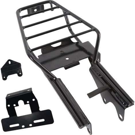 Porte-bagages arrière chromé pour moto, support de transport de fret en fer de remplacement pour Monkey Z50 Z50J Skyteam Z50A noir (1/5)