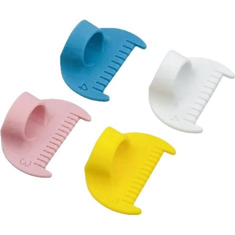 Set di 4 pezzi per cucire i bordi, righello da cucito da 3 mm, dima per cucito, strumento di misurazione per righello da cucito, righello da cucito (3 mm) (1/4)