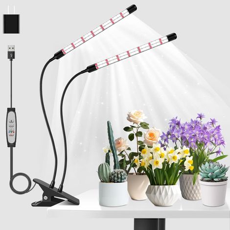 1 Lampe Pour Plantes Niello, 160 LED Spectre Complet, Minuterie Auto 6/12/18H, 3 Modes Lumière Horticole, Pour Semis Succulentes