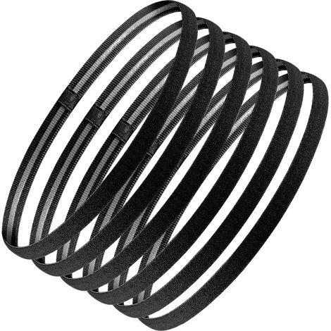 Set di 6 fasce per capelli da uomo, elastiche e antiscivolo, ideali per yoga, calcio e jogging (per uomo e donna). (1/5)