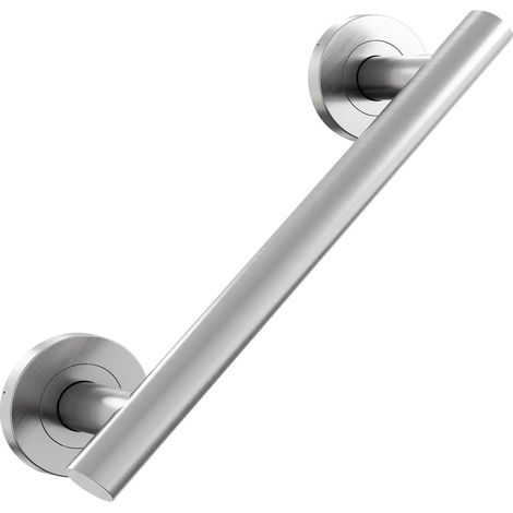AKW 1200 Series Straight Grab Rail 300mm Length - Brushed Stainless Steel