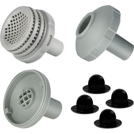 Kit de raccordement de filtre de piscine Intex pour entrée et sortie de piscine Intex, accessoire de piscine Ø 32 mm, pièce de rechange avec filetage intérieur à visser, améliorer la circulation de (1/5)