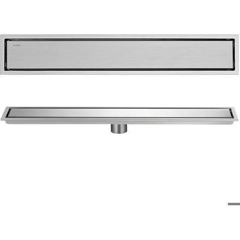 Caniveau de douche rectangulaire – Acier inoxydable SUS304 – Drainage rapide et efficace (1/4)