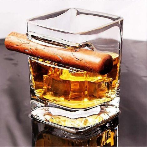 « Verre à cigare, verre à whisky avec porte-cigare transparent 325 ml, 1 paquet » (1/5)