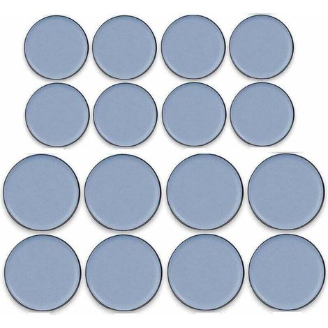 16 Pièces Patins de meubles en Téflon adhésif Glisseur en Teflon Patins en Téflon pour Meubles Patins Autocollants en Téflon, 25MM X 25MM, 30MM X 30MM (1/5)
