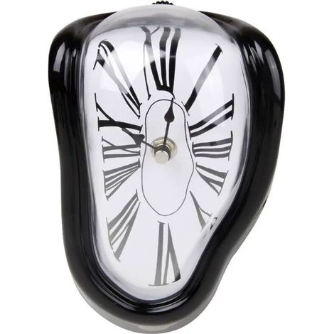Horloge Murale - Design Fondant Style Dali - Mouvement Quartz - Dimensions 175 x 115 x 145 mm - 1 Pièce (1/4)
